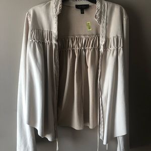 Suede light tan jacket